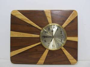 lot 278 image: Very Cool Hand Made Wood HorizonSunray Wall Clock