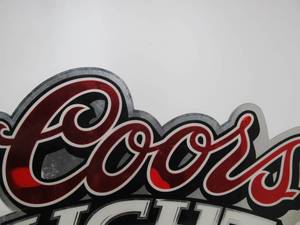 lot 301 image: Large Coors Light Beer Sign