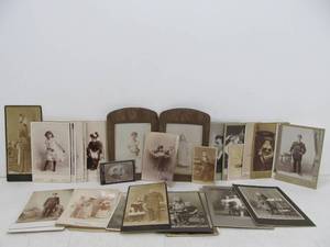 lot 314 image: Nice Group of Antique 1880s-90s Cabinet Card Photographs 