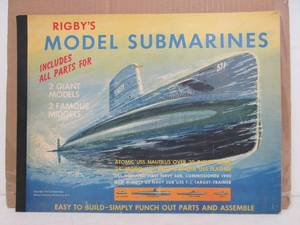 lot 316 image: NOS Unused 1950s RIGBY Model Submarines Punch-Out Book