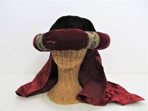 lot 329 image: Vintage Velvet Arabian Stage Costume Headpiece by Tall Toad