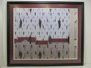lot 331 image: Golconde, 1953 by Rene Magritte Art Print Offset Print Framed