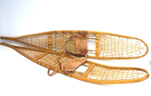 lot 7 image: Excellent Pair of Vintage Kabir Kouba Wooden Snowshoes