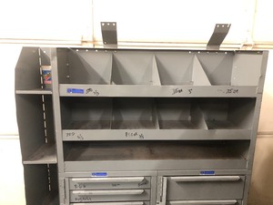 lot 346 image: Heavy Duty ADRIAN STEEL Commercial Modular Work Van Tool Cabinet