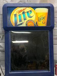 lot 22 image: Vintage Miller LiteElectric Signboard