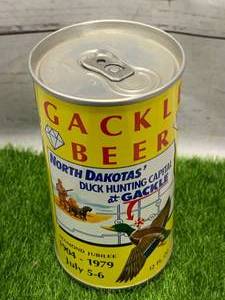 lot 27 image: Gackle Beer From 1979 (empty)