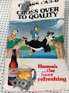 lot 40 image: Lot of 8 HammsPosters StuckTogether