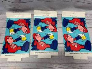 lot 41 image: Lot of 3 VintageBudMan Table Tents