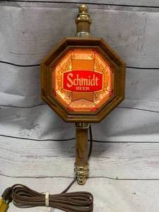 lot 56 image: AntiqueSchmidtBeer LightNew Old Stock 14 Tall
