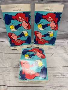 lot 63 image: Lot of 3 Bud Man Table Tents