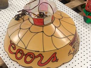 lot 64 image: Antique Coors Lampshade 21 Diameter