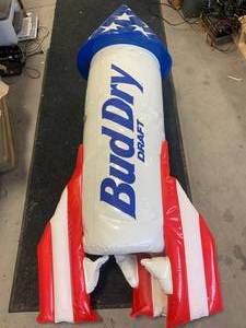 lot 74 image: Bud Dry Draft Inflatable 5 12 Feet Tall