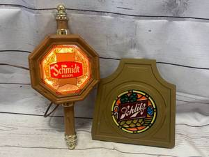 lot 78 image: Schlitz Beer Light (new old stock) & Sign