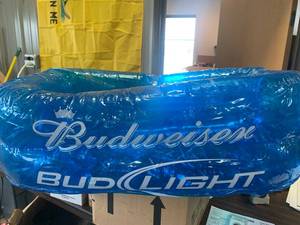 lot 86 image: Budweiser Bud Light River Inflatable Cooler