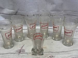 lot 95 image: Lot of 7VintageHammsPreferred Beer Glasses (Sold For$12.95ea. on Ebay)