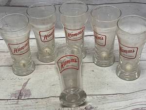 lot 96 image: Lot of 6VintageHammsPreferred Beer Glasses (Sold For$12.95ea. on Ebay)