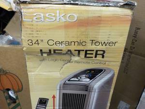Lasko 34 tall Ceramic Tower Heater...