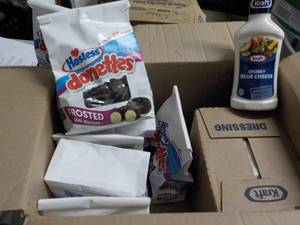 6 Bags Hostess Donettes and 6 Bott...