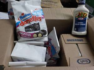 6 Bags Hostess Donettes and 6 Bott...