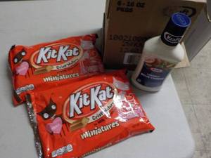 2 -10 oz pkgs Kit Kats and 6 Bottle...