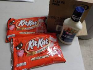 2 -10 oz pkgs Kit Kats and 6 Bottle...