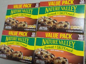 4 Boxes Nature Valley Granola Bars...