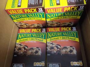 4 Boxes Nature Valley Granola Bars...