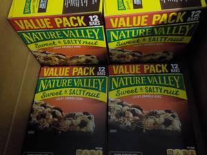 4 Boxes Nature Valley Granola Bars...