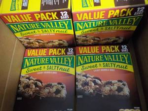 4 Boxes Nature Valley Granola Bars...