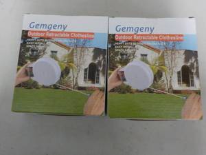 2 GemGenY Outdoor Retractable Cloth...