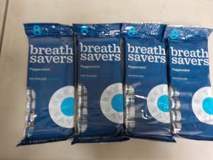 4 - 8 Packs Peppermint Breath Saver...