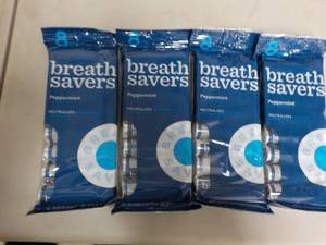 4 - 8 Packs Peppermint Breath Saver...