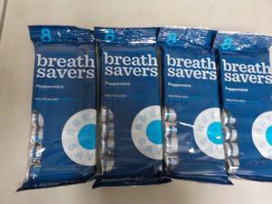 4 - 8 Packs Peppermint Breath Saver...