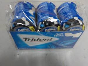 6 Bottles of 50 Sticks each Trident...