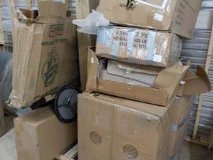 Pallet of returns for repair and pa...