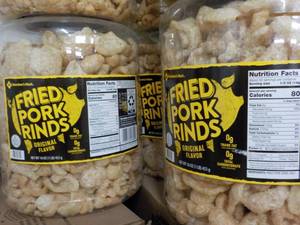 2 - 16 oz Jugs Fried Pork Rinds...