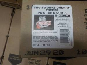 3 - 3 Gallon Fruitworks Cherry Free...