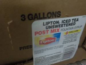 3 Gallon Lipton Iced Tea Unsweetene...