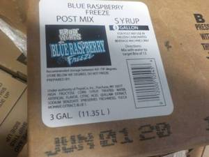 3 - 3 Gallon Blue Raspberry Freeze ...