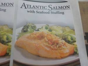 Pkg Frozen Atlantic Salmon with Sea...