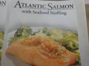 Pkg Frozen Atlantic Salmon with Sea...