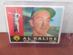 lot 10 image: 1960 Topps Al Kaline #50 Fair Condition HOFer