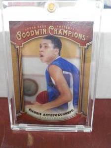 lot 16 image: 2014 Goodwin Champions Giannis Antetokounmpo Rookie Card #125