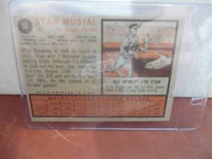 lot 36 image: 1962 Topps Stan Musial #50 Good Condition HOFer
