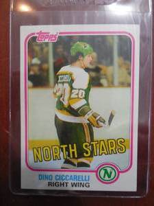 lot 75 image: 1981 Topps Dino Ciccarelli Rookie Card #105 LK