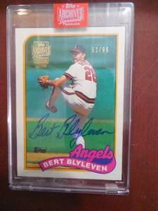 lot 78 image: 2019 Topps Archives Autograph Bert Blyleven Serial #5299 LK