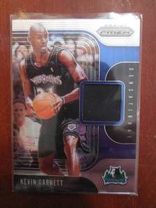 lot 84 image: 2019 Prizm Kevin Garnett Jersey Card LK
