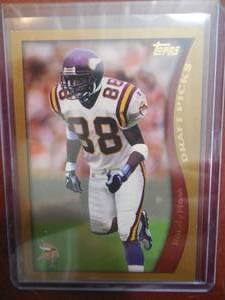 lot 93 image: 1998 Topps Randy Moss Rookie Card #352 LK