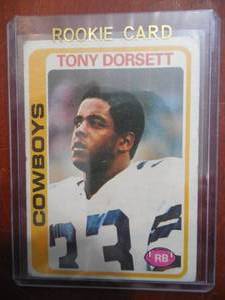 lot 95 image: 1978 Topps Tony Dorsett Rookie Card #315 Fair Condition