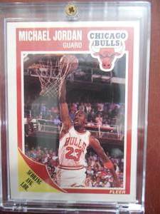 lot 118 image: 1989 Fleer Michael Jordan #21 The GOAT LK